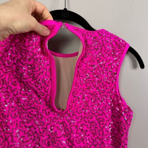 Weissman’s No tears left to cry pink black sequin striped jogger dance costume j - Picture 4 of 10